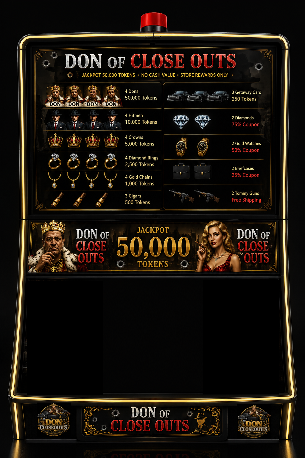Don Of Closeouts slot machine skin